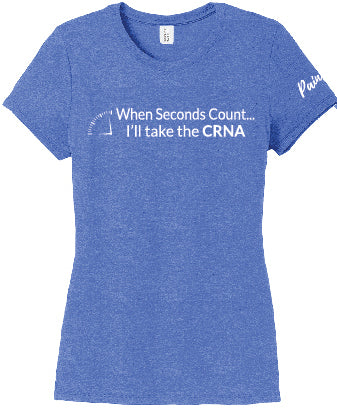 When Seconds Count ... I'll Take the CRNA (Women's)